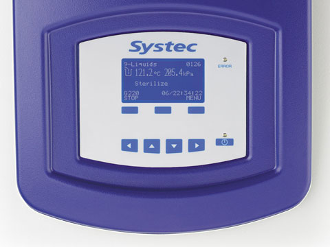 Floor standing autoclave controls
